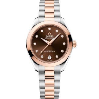 Omega New Seamaster Aqua Terra 150M 30 mm, steel - Sedna™ gold on steel - Sedna™ gold 220.20.30.20.63.001