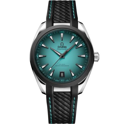 Omega New Seamaster Aqua Terra 150M 41 mm, steel on rubber strap 220.32.41.21.03.001