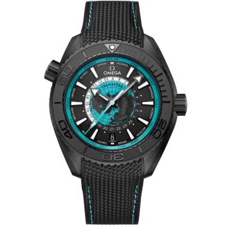 Omega New Seamaster Planet Ocean 600M 45.5 mm, black ceramic on rubber strap 215.92.46.22.01.006