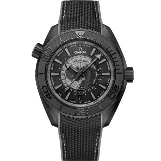 Omega New Seamaster Planet Ocean 600M 45.5 mm, black ceramic on rubber strap 215.92.46.22.01.007