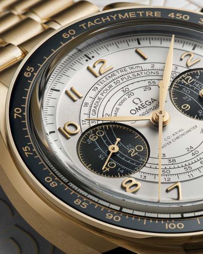 Omega Paris 2024 Speedmaster Chronoscope 43 mm, Moonshine™ gold on Moonshine™ gold 522.60.43.51.02.001 - Image 5