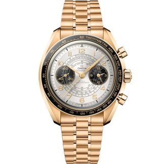 Omega Paris 2024 Speedmaster Chronoscope 43 mm, Moonshine™ gold on Moonshine™ gold 522.60.43.51.02.001