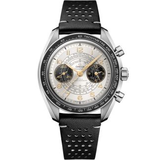 Omega Paris 2024 Speedmaster Chronoscope 43 mm, steel on leather strap 522.32.43.51.02.001