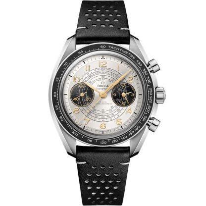 Omega Paris 2024 Speedmaster Chronoscope 43 mm, steel on leather strap 522.32.43.51.02.001