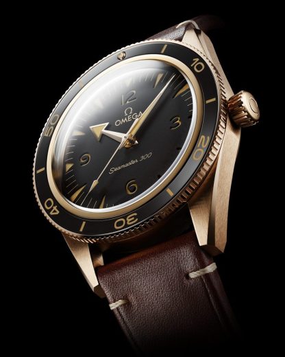 Omega Seamaster 300 41 mm, Bronze gold on leather strap 234.92.41.21.10.001 - Image 3