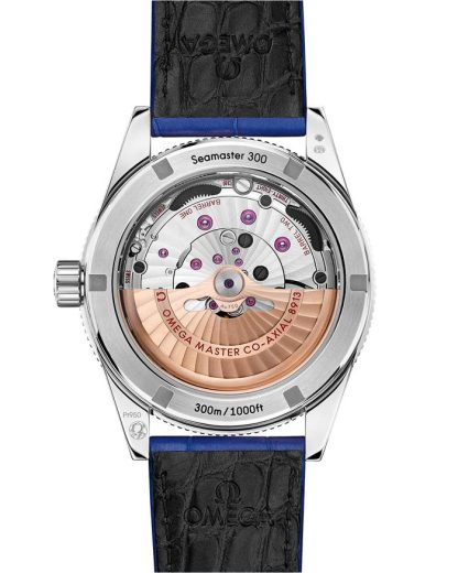 Omega Seamaster 300 41 mm, platinum on leather strap 234.93.41.21.99.002 - Image 2