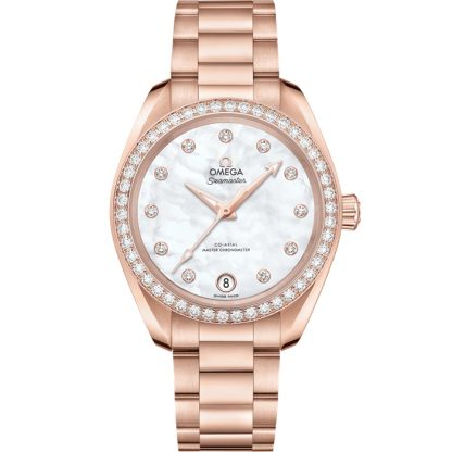 Omega Seamaster Aqua Terra 150M 34 mm, Sedna™ gold on Sedna™ gold 220.55.34.20.55.001