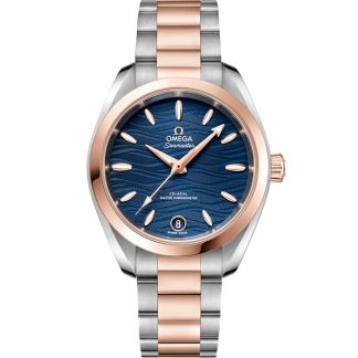 Omega Seamaster Aqua Terra 150M 34 mm, steel - Sedna™ gold on steel - Sedna™ gold 220.20.34.20.03.001