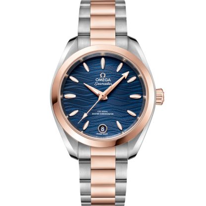 Omega Seamaster Aqua Terra 150M 34 mm, steel - Sedna™ gold on steel - Sedna™ gold 220.20.34.20.03.001