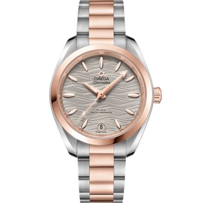 Omega Seamaster Aqua Terra 150M 34 mm, steel - Sedna™ gold on steel - Sedna™ gold 220.20.34.20.06.001