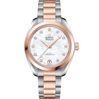 Omega Seamaster Aqua Terra 150M 34 mm, steel - Sedna™ gold on steel - Sedna™ gold 220.20.34.20.55.001