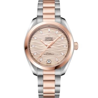 Omega Seamaster Aqua Terra 150M 34 mm, steel - Sedna™ gold on steel - Sedna™ gold 220.20.34.20.59.001