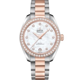Omega Seamaster Aqua Terra 150M 34 mm, steel - Sedna™ gold on steel - Sedna™ gold 220.25.34.20.55.001