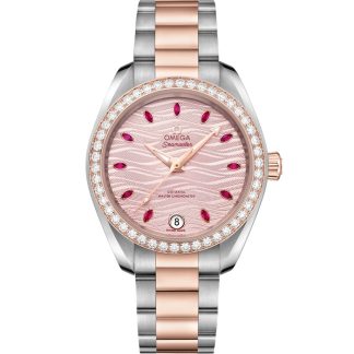 Omega Seamaster Aqua Terra 150M 34 mm, steel - Sedna™ gold on steel - Sedna™ gold 220.25.34.20.60.001