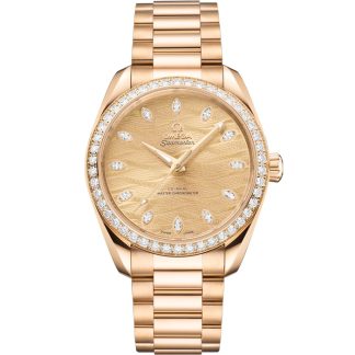 Omega Seamaster Aqua Terra 150M 38 mm, Moonshine™ gold on Moonshine™ gold 220.55.38.20.99.002