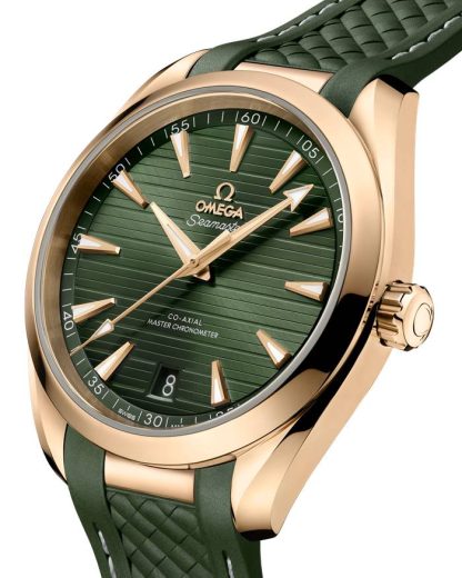 Omega Seamaster Aqua Terra 150M 41 mm, Moonshine™ gold on rubber strap 220.52.41.21.10.001 - Image 3