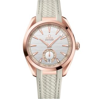 Omega Seamaster Aqua Terra 150M 41 mm, Sedna™ gold on rubber strap 220.52.41.21.02.001