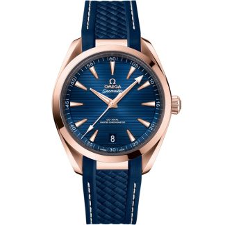 Omega Seamaster Aqua Terra 150M 41 mm, Sedna™ gold on rubber strap 220.52.41.21.03.001