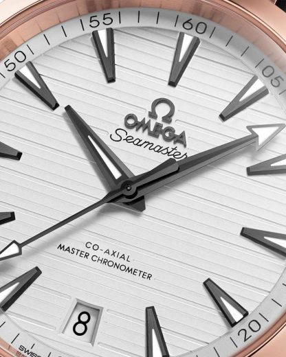 Omega Seamaster Aqua Terra 150M 41 mm, steel - Sedna™ gold on rubber strap 220.22.41.21.02.001 - Image 3
