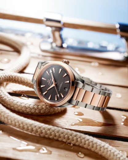 Omega Seamaster Aqua Terra 150M 41 mm, steel - Sedna™ gold on steel - Sedna™ gold 220.20.41.21.06.001 - Image 2