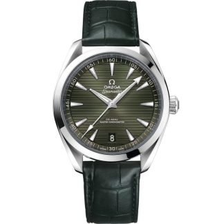 Omega Seamaster Aqua Terra 150M 41 mm, steel on leather strap 220.13.41.21.10.001