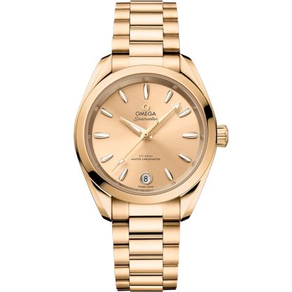 Omega Seamaster Aqua Terra Shades 34 mm, Moonshine™ gold on Moonshine™ gold 220.50.34.20.08.001