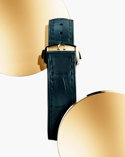 Omega Seamaster Aqua Terra Shades 34 mm, Moonshine™ gold on leather strap 220.53.34.20.10.001 - Image 5