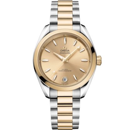 Omega Seamaster Aqua Terra Shades 34 mm, steel - Moonshine™ gold on steel - Moonshine™ gold 220.20.34.20.08.001