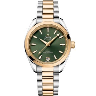 Omega Seamaster Aqua Terra Shades 34 mm, steel - Moonshine™ gold on steel - Moonshine™ gold 220.20.34.20.10.002