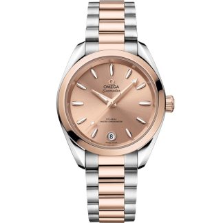 Omega Seamaster Aqua Terra Shades 34 mm, steel - Sedna™ gold on steel - Sedna™ gold 220.20.34.20.10.001