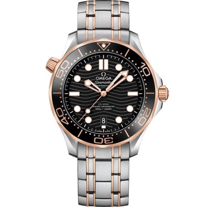 Omega Seamaster Diver 300M 42 mm, steel - Sedna™ gold on steel - Sedna™ gold 210.20.42.20.01.001
