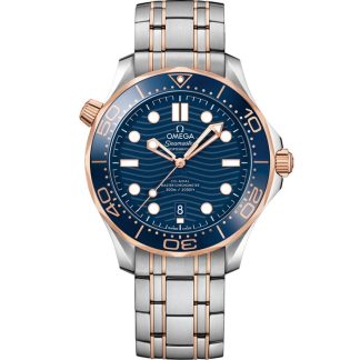 Omega Seamaster Diver 300M 42 mm, steel - Sedna™ gold on steel - Sedna™ gold 210.20.42.20.03.002