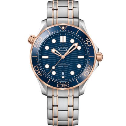 Omega Seamaster Diver 300M 42 mm, steel - Sedna™ gold on steel - Sedna™ gold 210.20.42.20.03.002