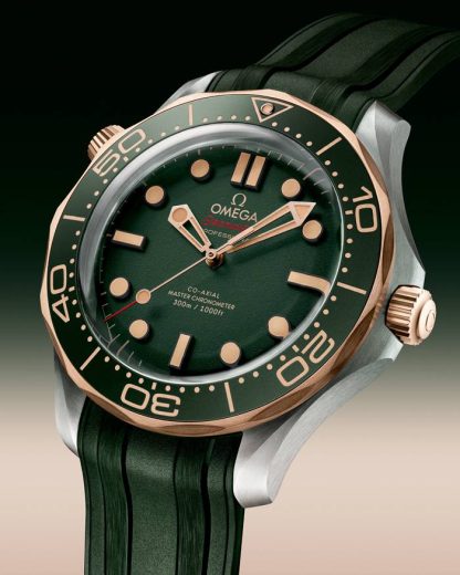 Omega Seamaster Diver 300M 42 mm, titanium - Bronze gold on rubber strap 210.92.42.20.10.001 - Image 4