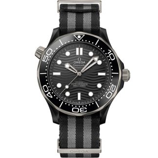 Omega Seamaster Diver 300M 43.5 mm, black ceramic on NATO strap 210.92.44.20.01.002