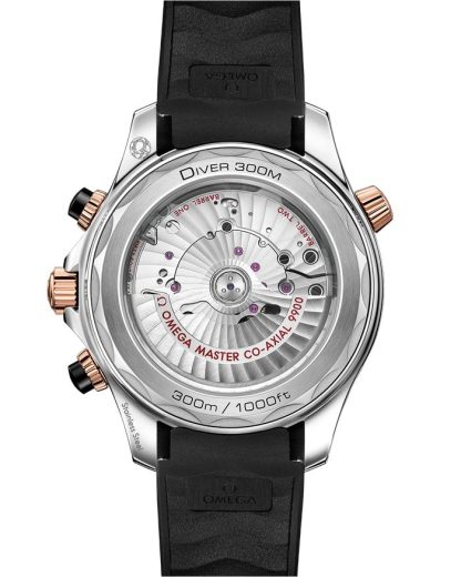Omega Seamaster Diver 300M 44 mm, steel - Sedna™ gold on rubber strap 210.22.44.51.01.001 - Image 2