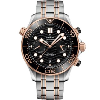 Omega Seamaster Diver 300M 44 mm, steel - Sedna™ gold on steel - Sedna™ gold 210.20.44.51.01.001