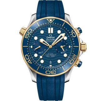 Omega Seamaster Diver 300M 44 mm, steel - yellow gold on rubber strap 210.22.44.51.03.001
