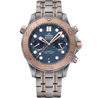 Omega Seamaster Diver 300M 44 mm, titanium - tantalum - Sedna™ gold on titanium - tantalum - Sedna™ gold 210.60.44.51.03.001