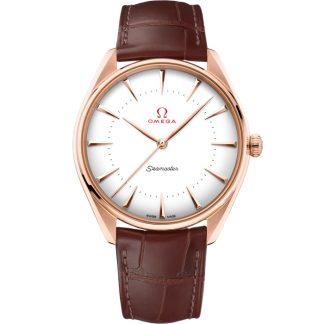 Omega Seamaster Olympic Official Timekeeper 39.5 mm, Sedna™ gold on leather strap 522.53.40.20.04.003