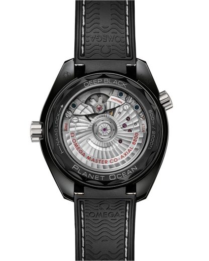 Omega Seamaster Planet Ocean 600M 39.5 mm, black ceramic on rubber strap 215.92.40.20.01.001 - Image 2