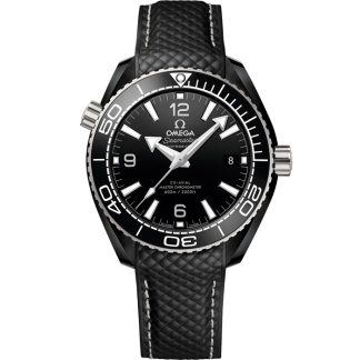 Omega Seamaster Planet Ocean 600M 39.5 mm, black ceramic on rubber strap 215.92.40.20.01.001
