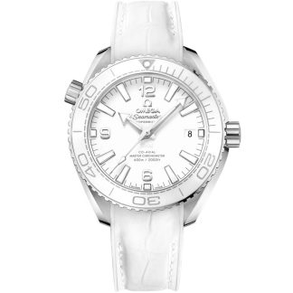 Omega Seamaster Planet Ocean 600M 39.5 mm, steel on leather strap 215.33.40.20.04.001