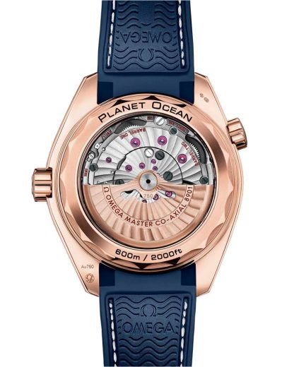 Omega Seamaster Planet Ocean 600M 43.5 mm, Sedna™ gold on leather strap with rubber lining 215.63.44.21.03.001 - Image 2