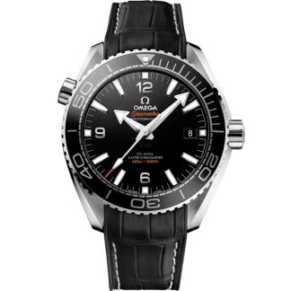 Omega Seamaster Planet Ocean 600M 43.5 mm, steel on leather strap with rubber lining 215.33.44.21.01.001