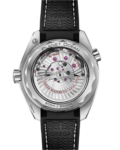 Omega Seamaster Planet Ocean 600M 43.5 mm, steel on leather strap with rubber lining 215.33.44.22.01.001 - Image 2