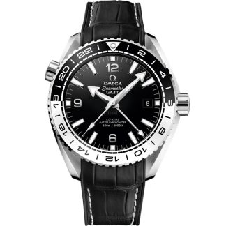 Omega Seamaster Planet Ocean 600M 43.5 mm, steel on leather strap with rubber lining 215.33.44.22.01.001