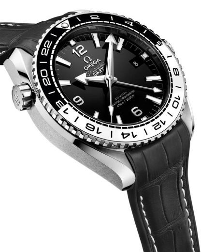 Omega Seamaster Planet Ocean 600M 43.5 mm, steel on leather strap with rubber lining 215.33.44.22.01.001 - Image 3