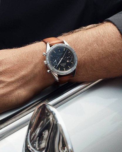 Omega Speedmaster '57 40.5 mm, steel on leather strap 332.12.41.51.01.001 - Image 3