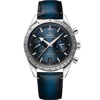 Omega Speedmaster '57 40.5 mm, steel on leather strap 332.12.41.51.03.001
